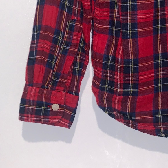 Gap Kids Double Woven Full Sleeve button down Plaid Shirt. - Picture 5 of 9